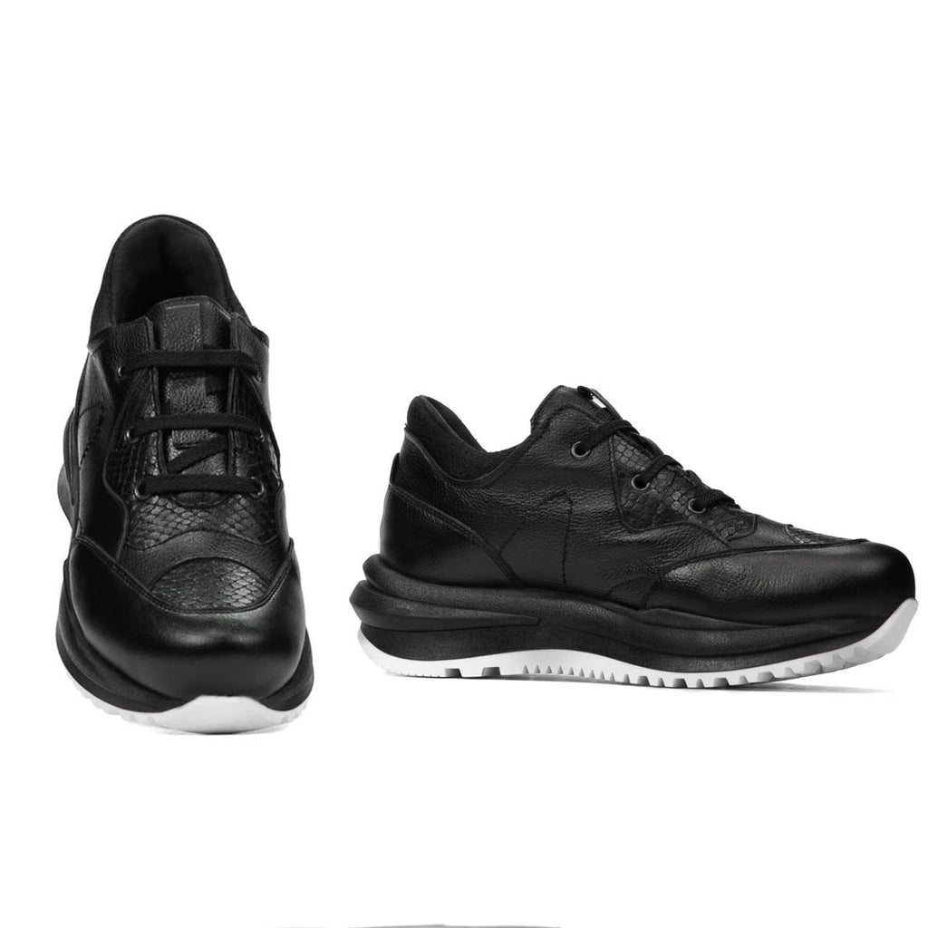 Pantofi sport dama 6055 negru combinat