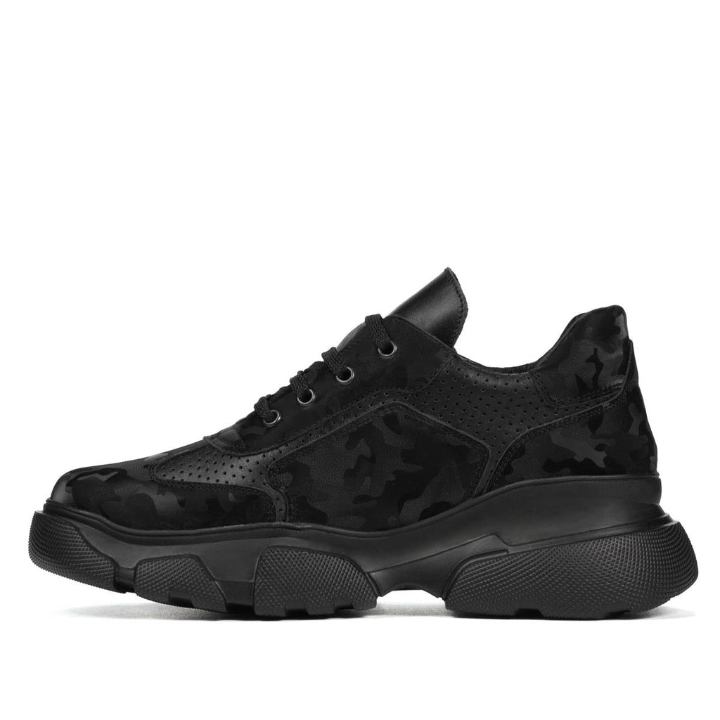 Pantofi sport dama 6053 capucino camuflaj combinat