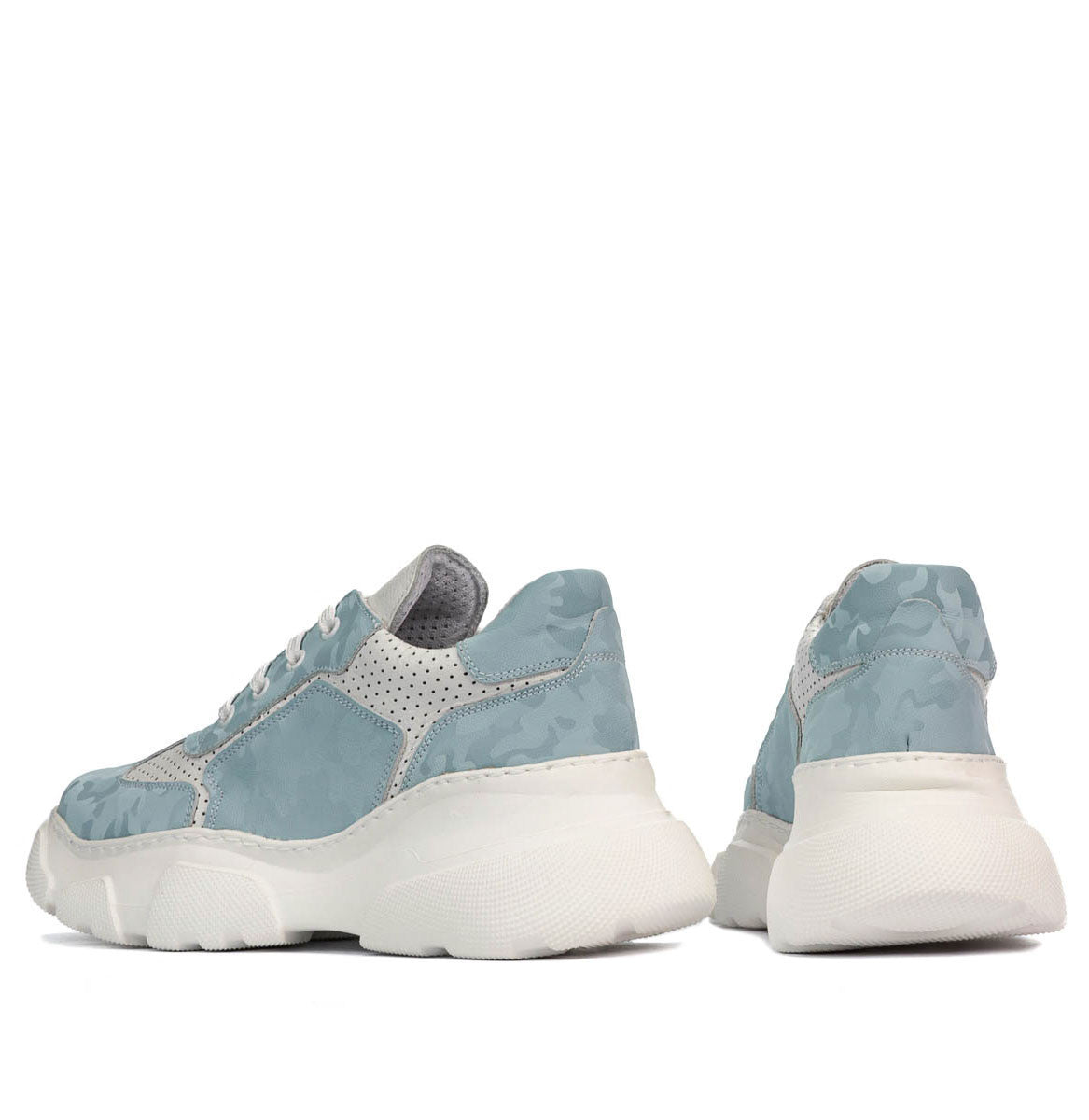 Pantofi sport dama 6053 capucino camuflaj combinat