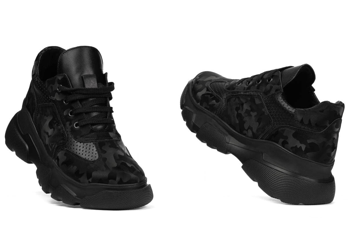 Pantofi sport dama 6053 capucino camuflaj combinat