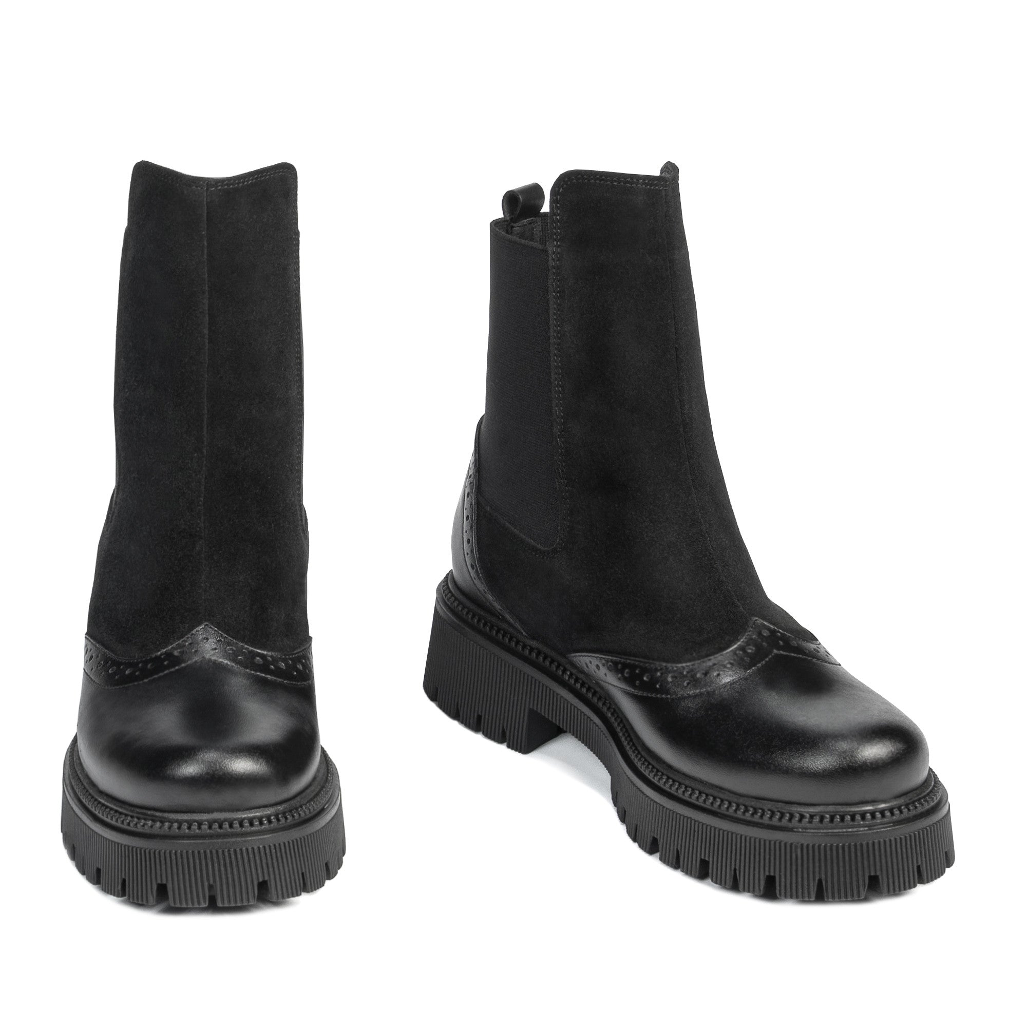 Ghete dama 3390 negru combinat