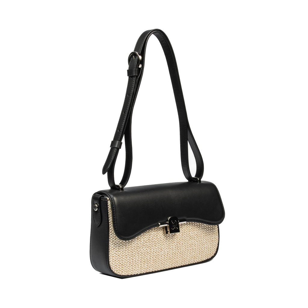 Geanta dama de umar 046g 01 negru+rafie negru