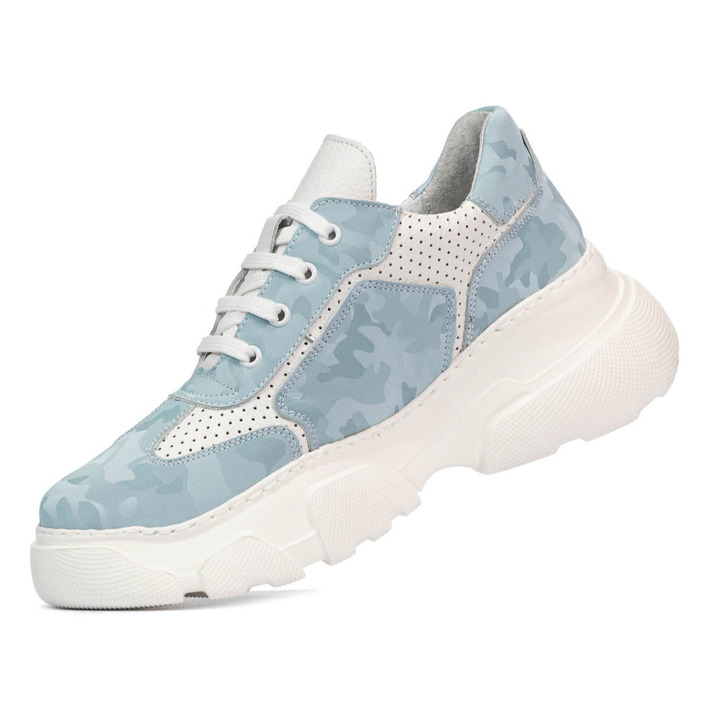Pantofi sport dama 6053 capucino camuflaj combinat