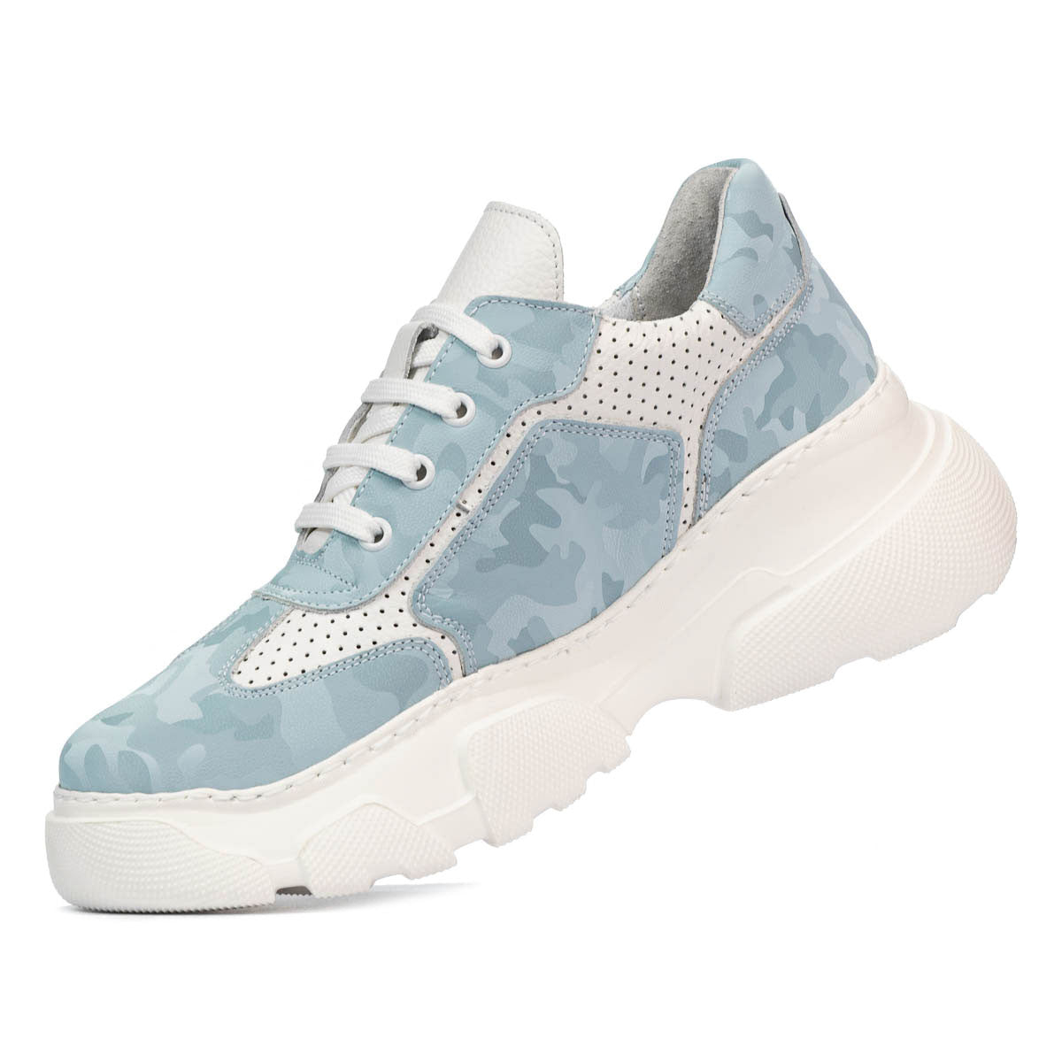 Pantofi sport dama 6053 capucino camuflaj combinat