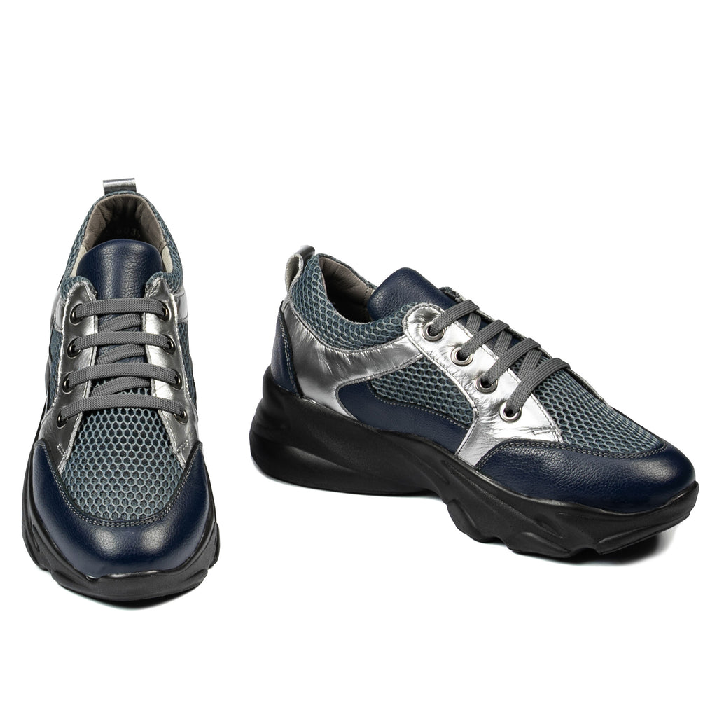 Pantofi sport dama 6038 bleu sidef combinat