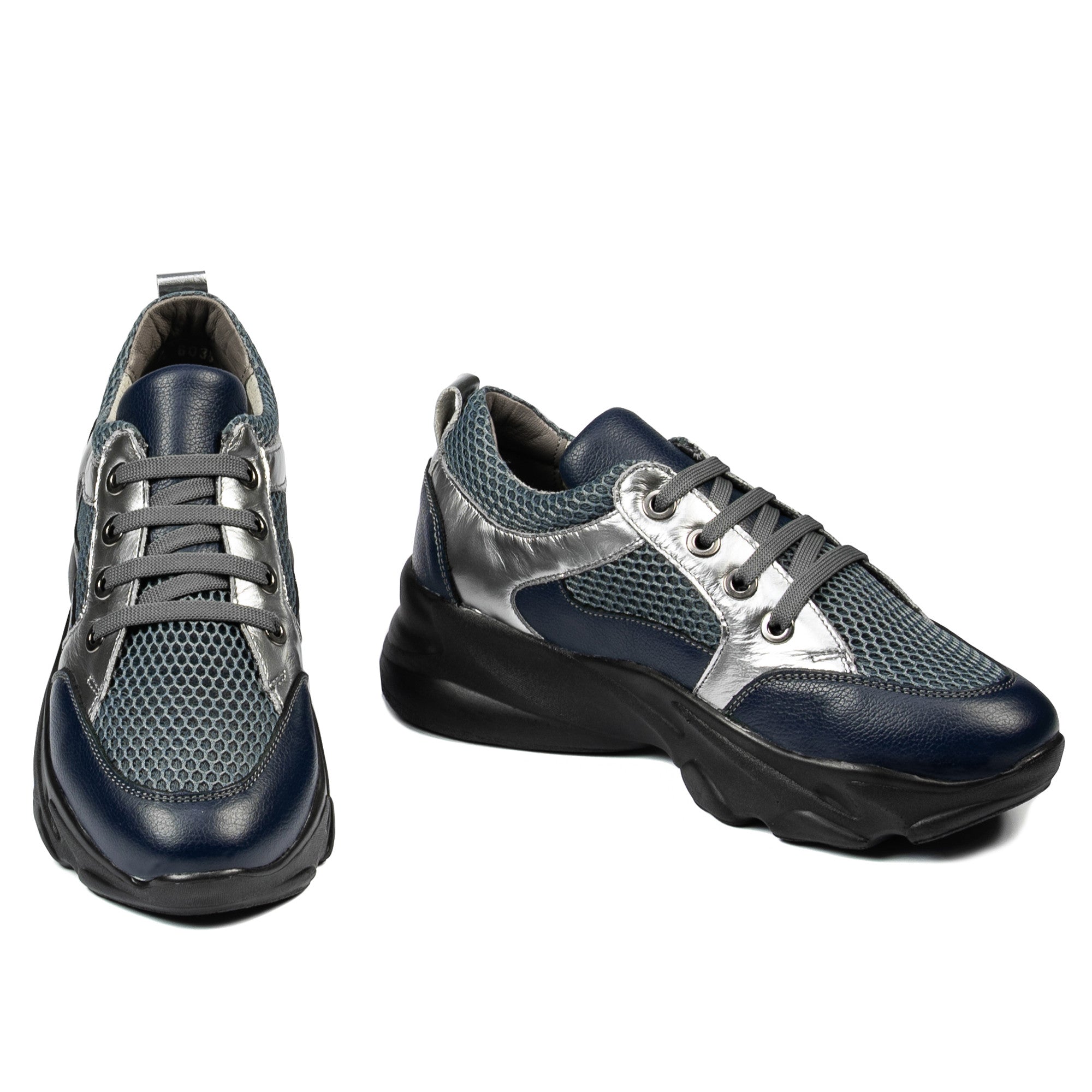 Pantofi sport dama 6038 bleu sidef combinat