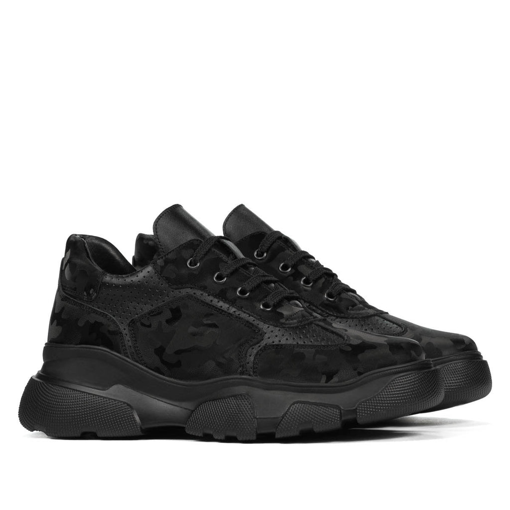 Pantofi sport dama 6053 capucino camuflaj combinat