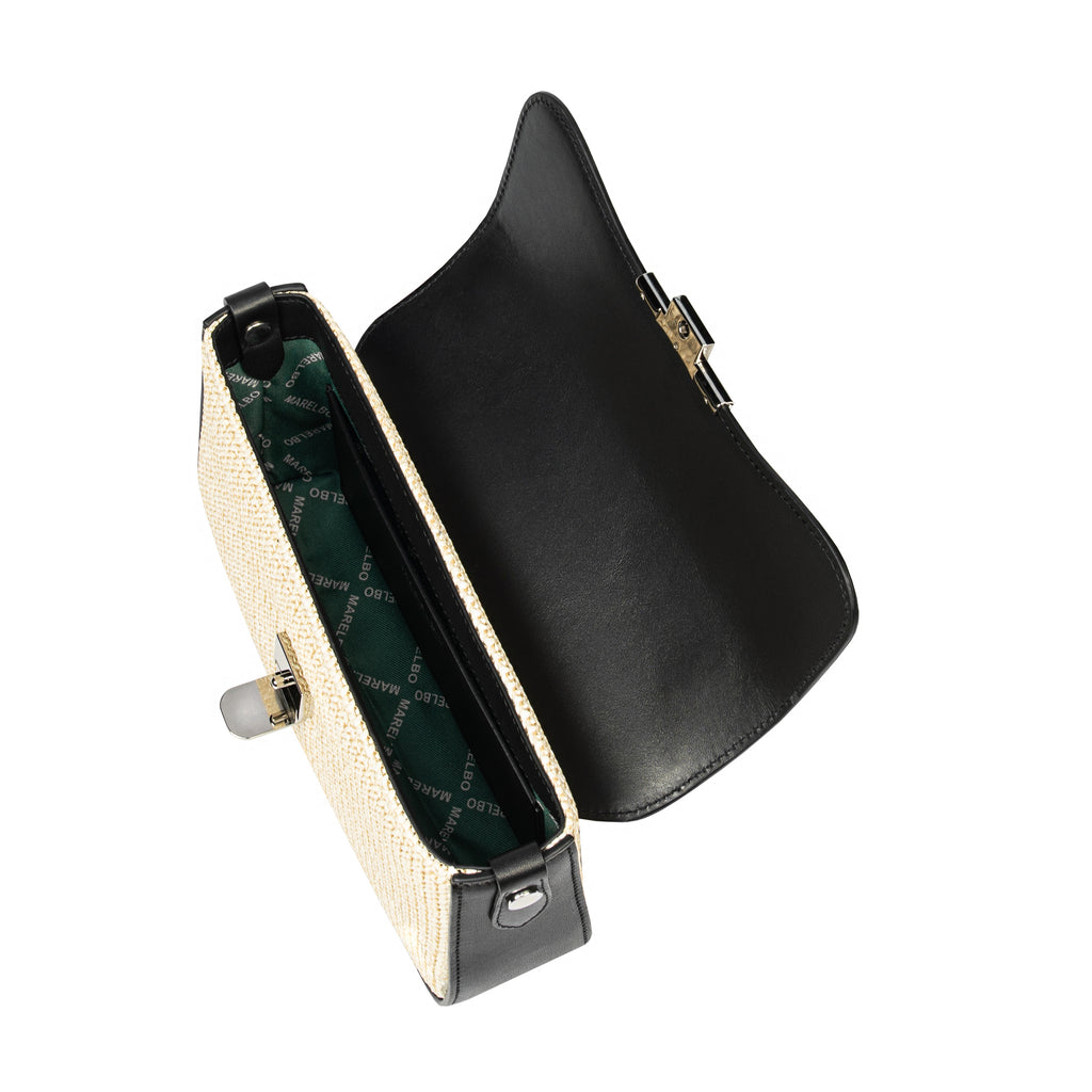 Geanta dama de umar 046g 01 negru+rafie negru