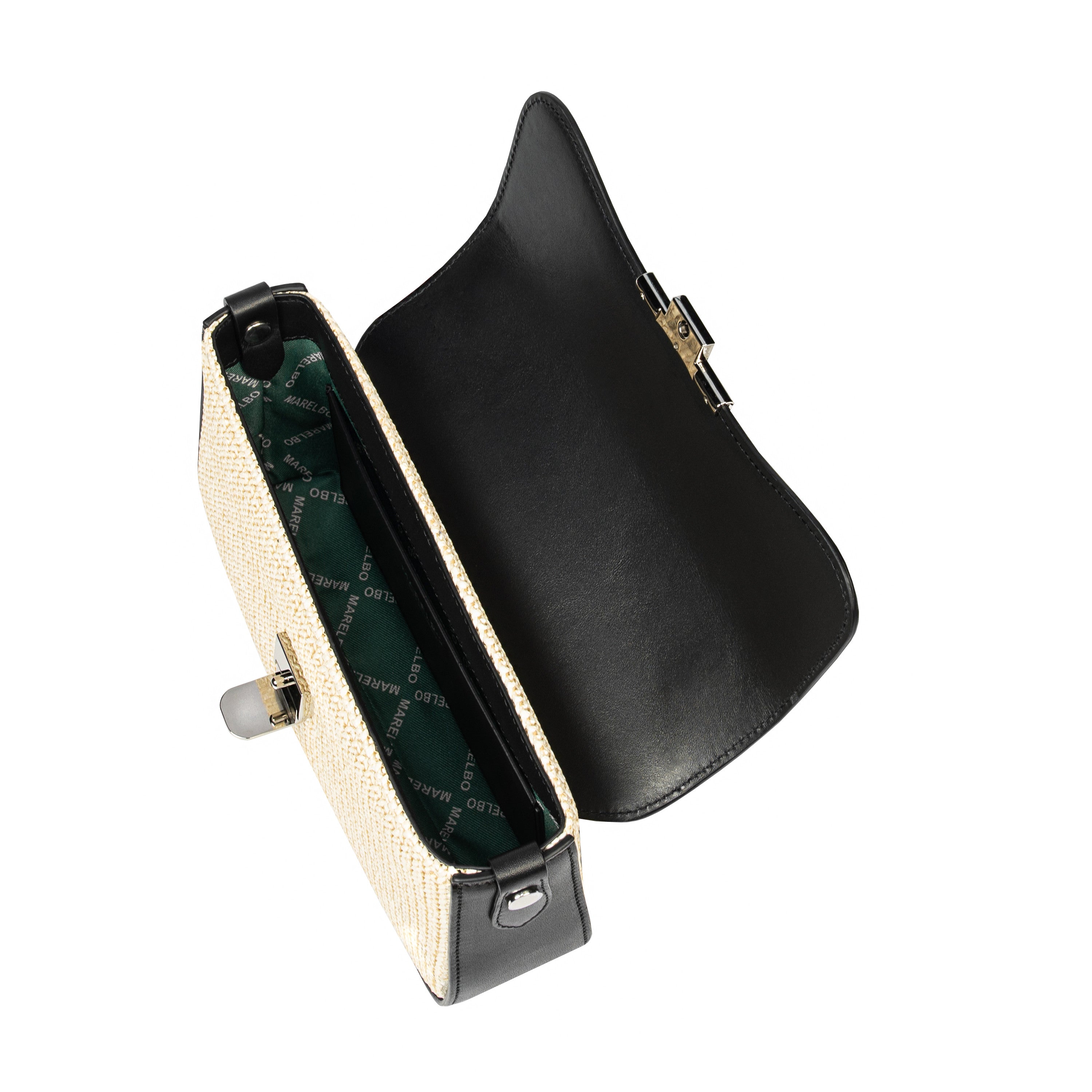 Geanta dama de umar 046g 01 negru+rafie negru