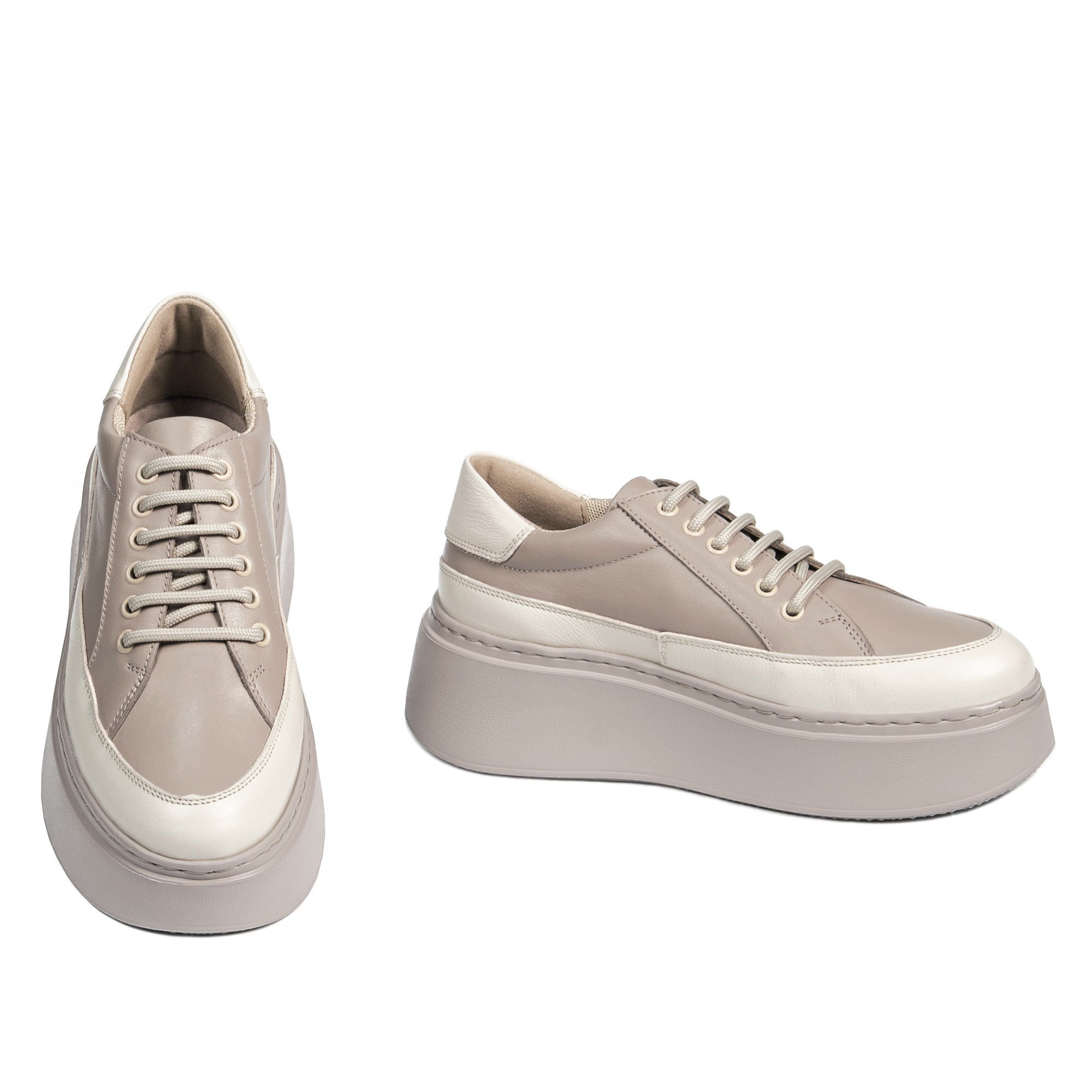 Pantofi sport dama 6070 alb combinat