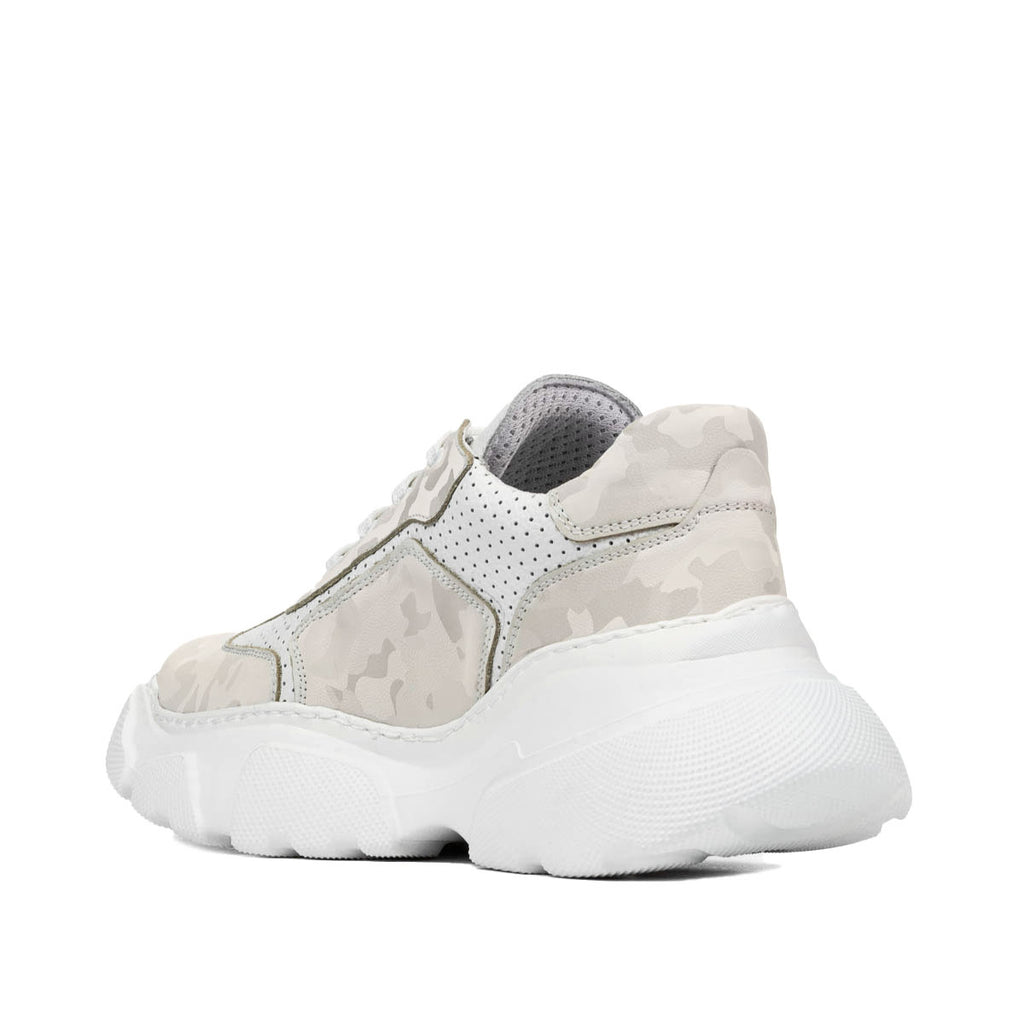 Pantofi sport dama 6053 capucino camuflaj combinat