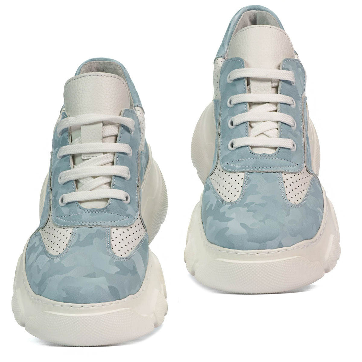Pantofi sport dama 6053 capucino camuflaj combinat