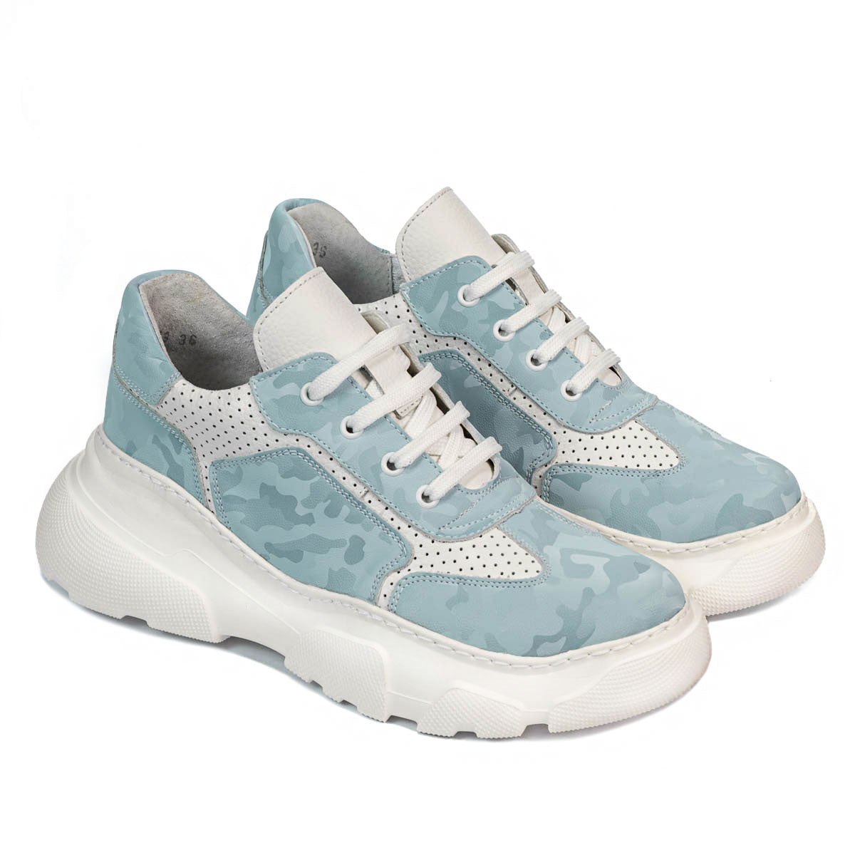 Pantofi sport dama 6053 capucino camuflaj combinat