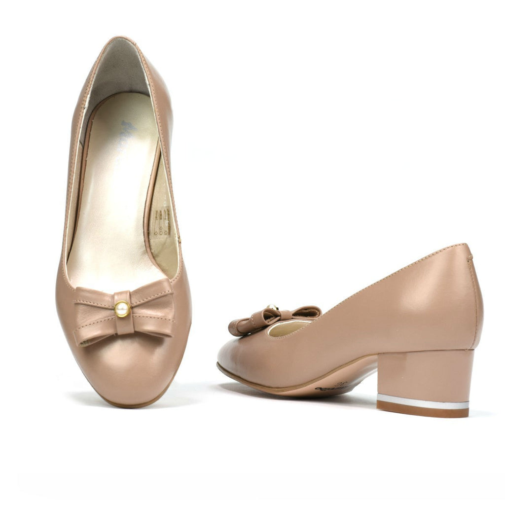Pantofi eleganti dama 1270-1 capucino sidef
