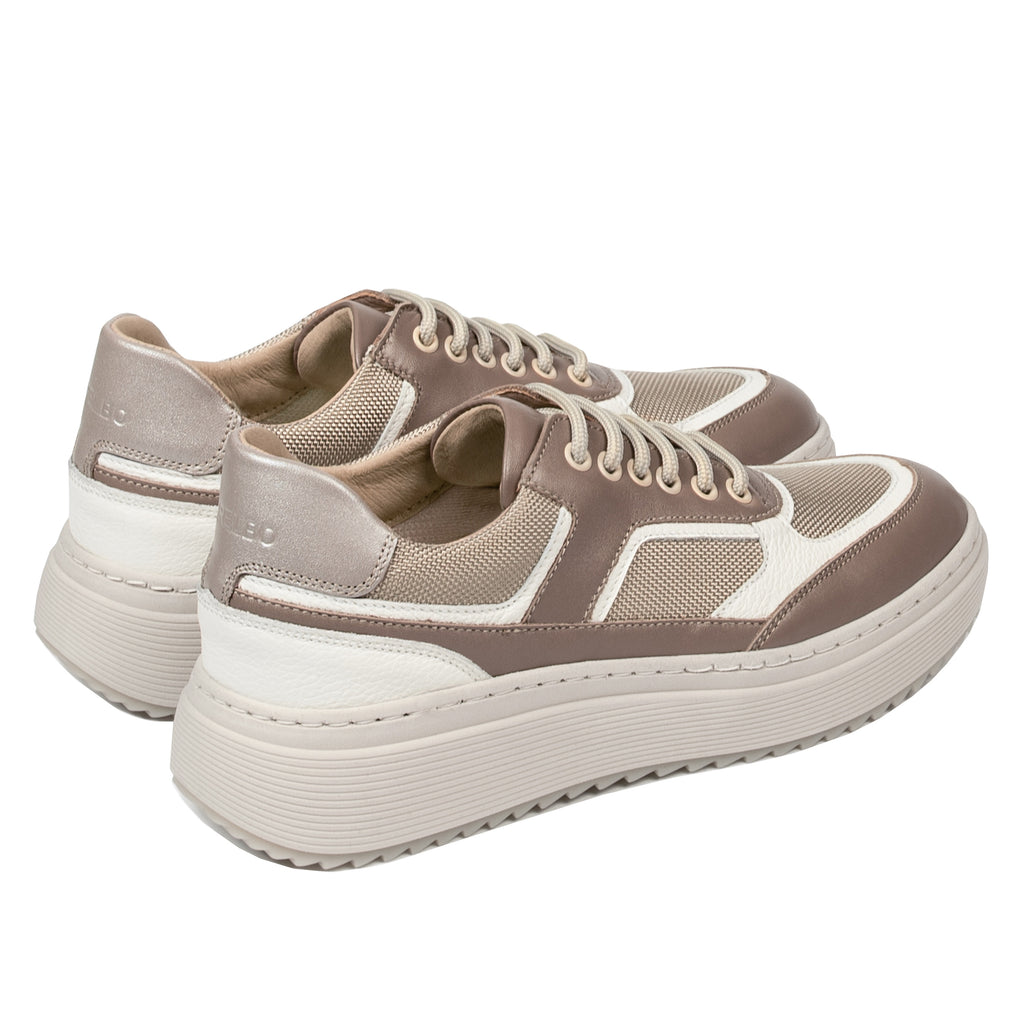 Pantofi sport dama 6087 nisip combinat